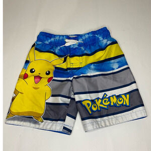 Pokemon Swim Trunks Size XS Shorts Swimsuit Pikachu Boardshorts